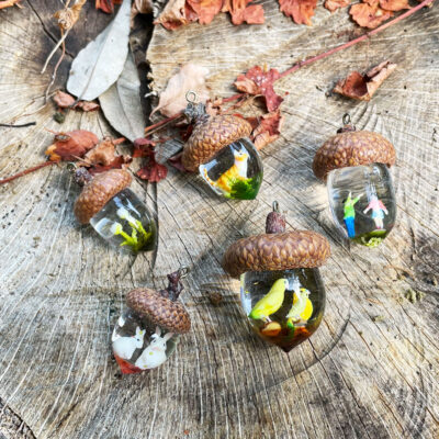 どんぐりレジン体験教室