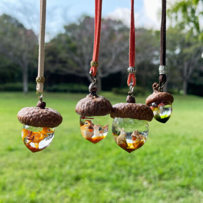 どんぐりレジン体験教室