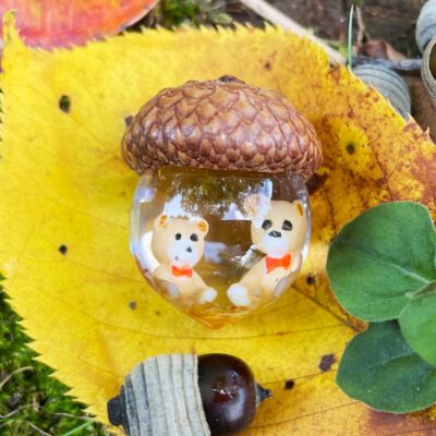 どんぐりレジン体験教室