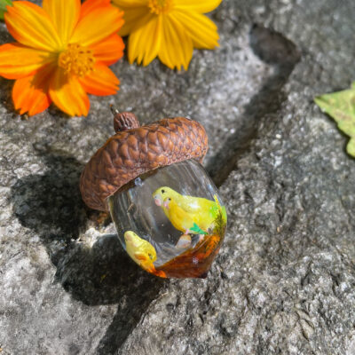 どんぐりレジン体験教室