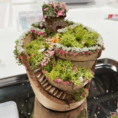 箱庭-はこにわ-割れ鉢-ラピュタの世界-ミニチュア動物