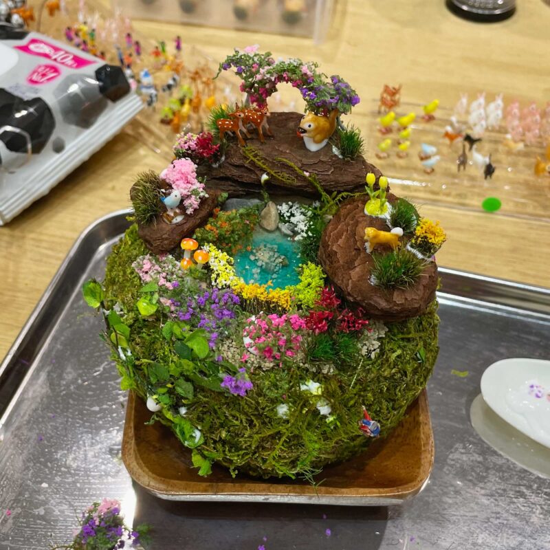 おしゃれ箱庭-苔玉-体験教室