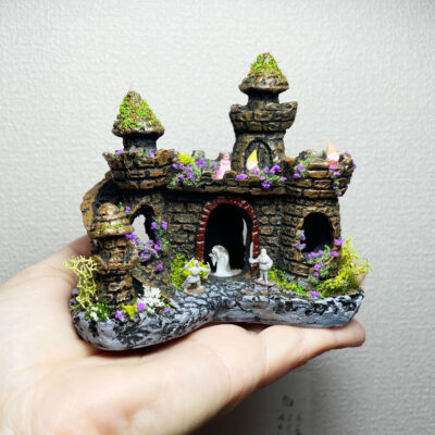 ミニチュアガーデン-3Dプリンターで作ったおしゃれ箱庭-城のミニチュア