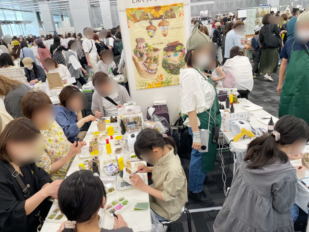 東京ハンドメイドマルシェ-どんぐりレジンワークショップ